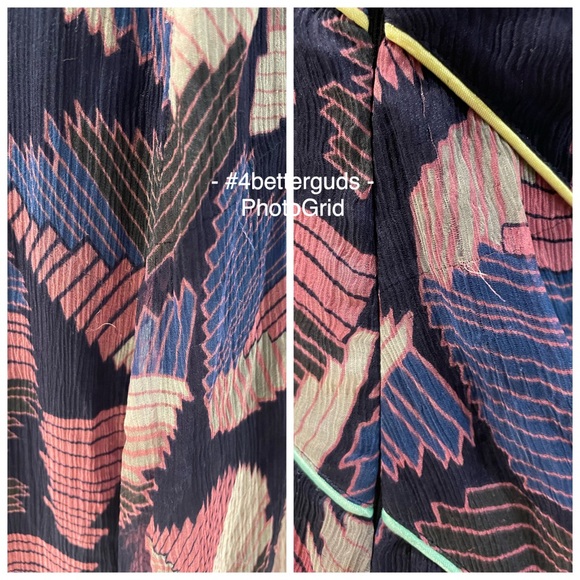 Diesel 100% Silk Fregius Vestito High Low Handkerchief Maxi Dress Sz XS - Picture 11 of 16